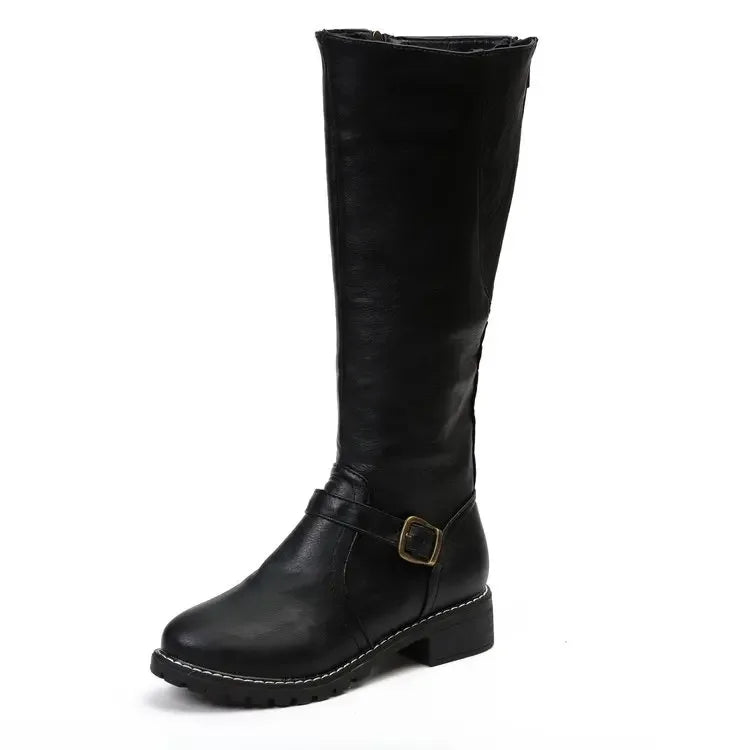 Shoes Women Boots Fashion Comfortable Waterproof Brown Long Boots for Women Plus Size Thigh High Boots Botas De Mujer 2023