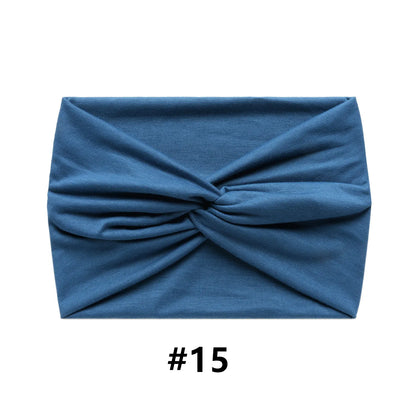 Wide Headbands for Women Large Turban Headwrap Boho Hairband Twisted Head Bands Sport Workout Stretch Non-slip Hair Accessories