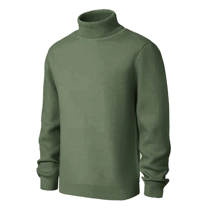 Animal Game Men's Cold Blouse Turtleneck Sweater Luxury Woolen Knitwear Casual Pullover Long Outerwear Solid Warm Streetwear
