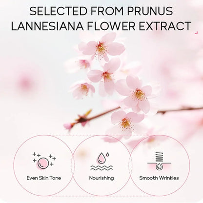 24pcs Sakura Skin Care Set Eye & Lip Masks Serum Nud Masks Cleanser Toner Essence Cream Moisturizing Smoothing Nourishing Beauty