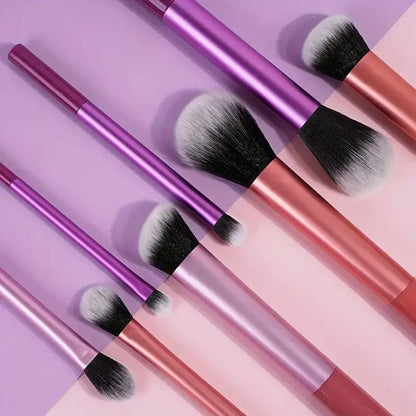 Lot de 8 pinceaux de maquillage professionnels – Poils synthétiques doux et de qualité supérieure, sans cruauté envers les animaux, faciles à nettoyer, pour fond de teint, fard à joues, fard à paupières, cosmétiques
