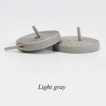 1Pair Flat Shoelaces Classic Quality Rope Laces Solid Casual Sneakers Shoelace Shoe Accessories 100/120/140/160/180CM
