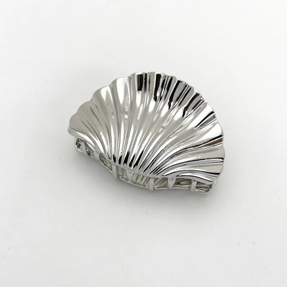 Metal Irregular Texture Shell Shape Hair Claw Clips for Women Girls Hairclip Ponytail Hair Pins Fashion Jewelry Hair Accessories