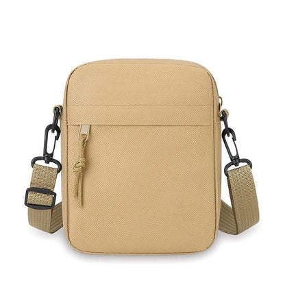 Men's and women's single-shoulder bags, crossbody bags, solid-colored single-shoulder small bags, lightweight mobile phone bags