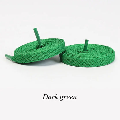 1Pair Flat Shoelaces Classic Quality Rope Laces Solid Casual Sneakers Shoelace Shoe Accessories 100/120/140/160/180CM