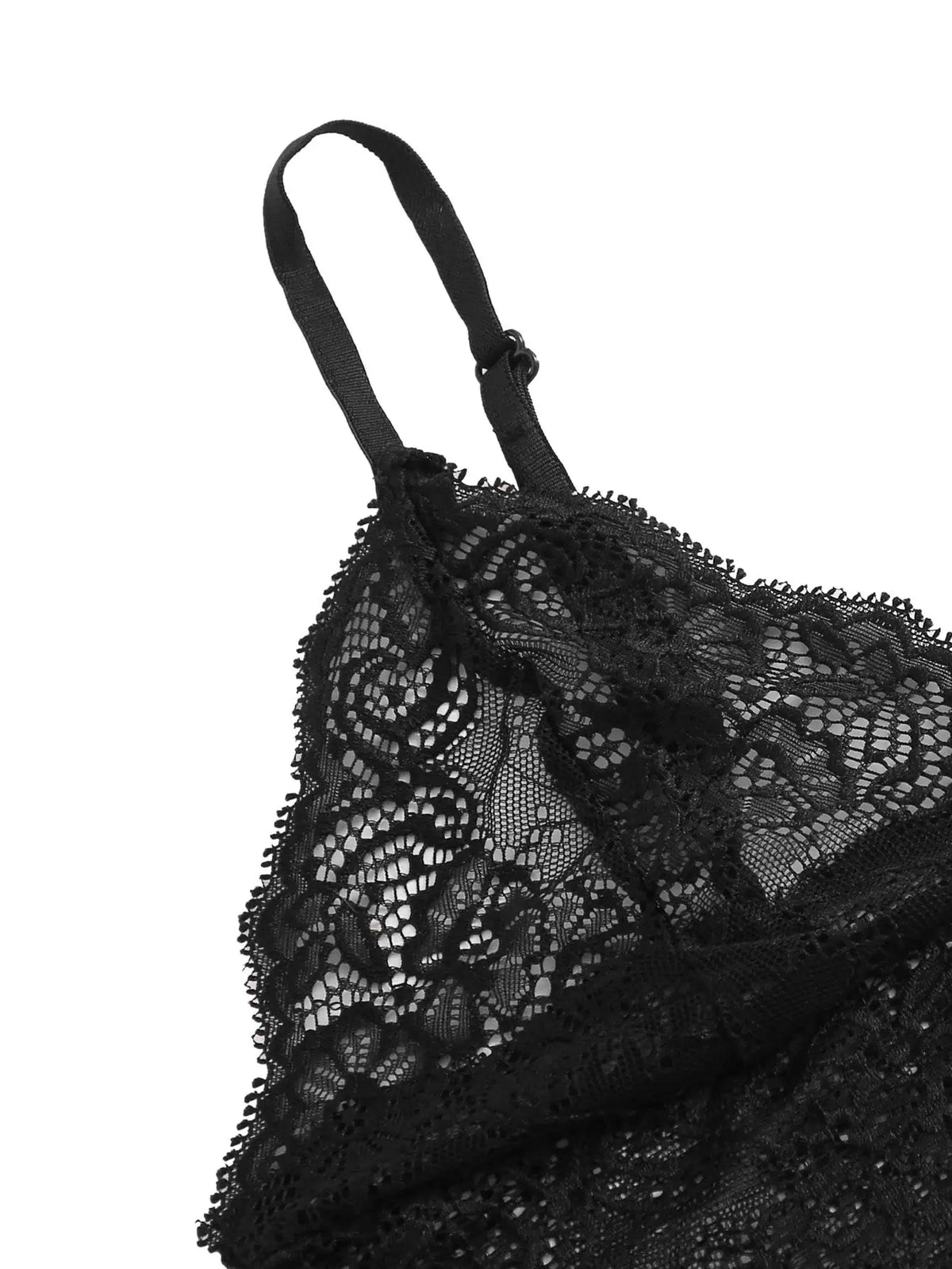 Ensemble de pyjama sexy 2 pièces en dentelle pour femme, nuisette transparente et short, vêtement de nuit respirant, grande taille, lingerie d'été.