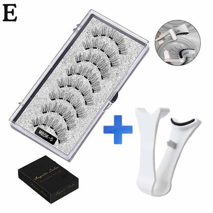 Cils magnétiques naturels 3D, avec 5 cils magnétiques, boîte d'expédition, cils faits à la main, cadeau réutilisable, support de livraison T6N2