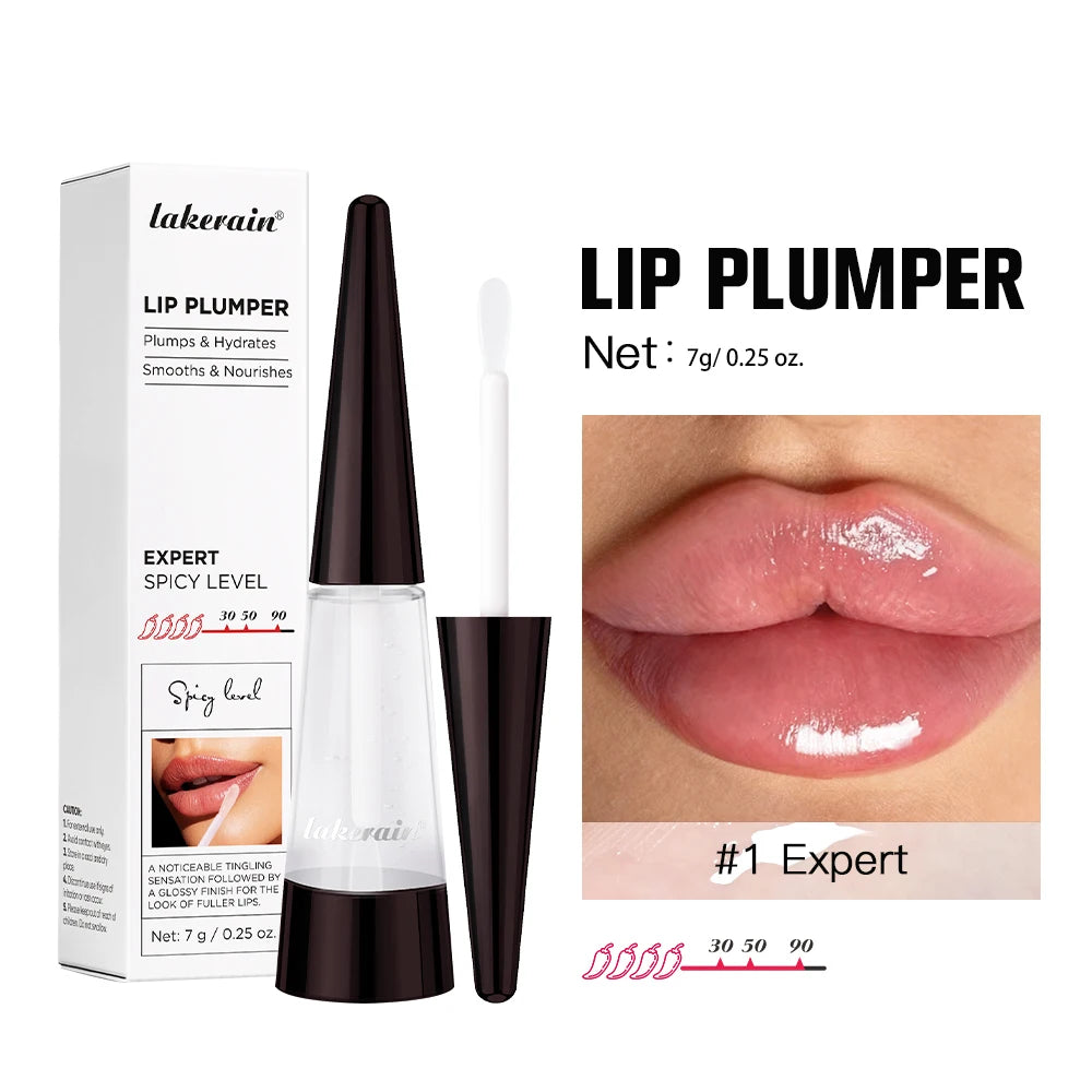 Instant Plumping & High Shine Lip Gloss Deep Hydrate Long-Lasting Moisturizing Lip Plumper Serum Sexy Lips Care Korean Makeup