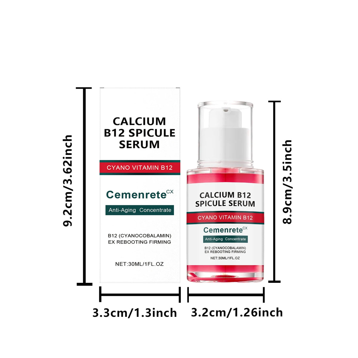 Ensemble de Soins à base de Calcium Anti-Âge Sérum Visage au Calcium Patchs Yeux Multi-Baume Atténue les Ridules Réduit les Cernes Nourrit