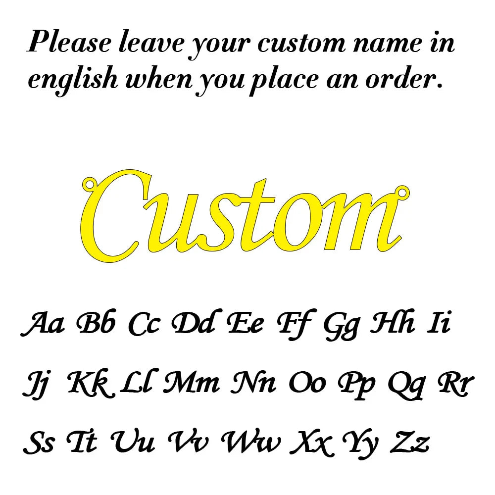 Collier Personnalisé Prénom en Cursif pour Femme Pendentif Lettre en Acier Inoxydable Bijoux Homme Chaîne Ras du Cou Personnalisé