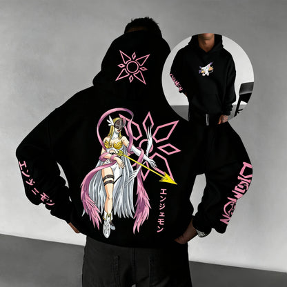 Nouveau Sweat à Capuche Oversize Homme Femme Digimon Anime Streetwear Décontracté Pull Sweat-shirt Veste à Capuche Automne Hiver Vêtements Y2k Hauts