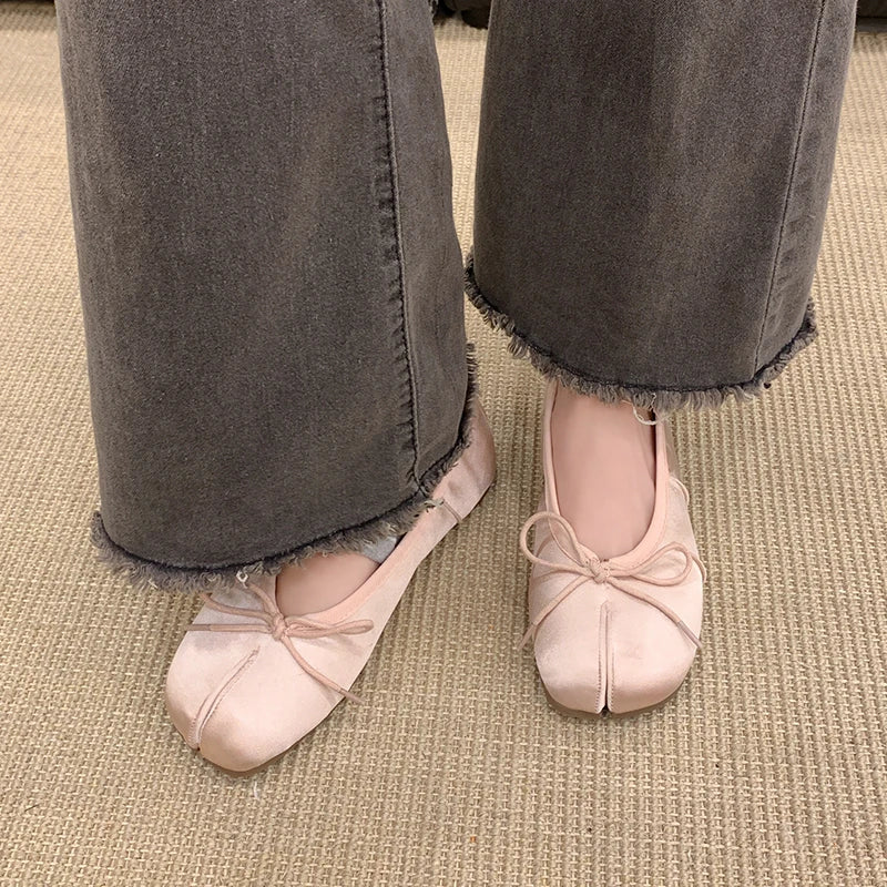 French Gentle Bow Women's Shoes Flats
