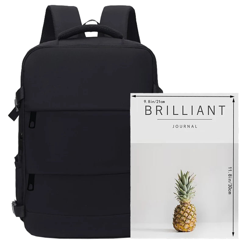 Graceful Practical Multi-color Backpack Multi-pocket Design Adjustable-strap Lightweight for Commute Casual Bag