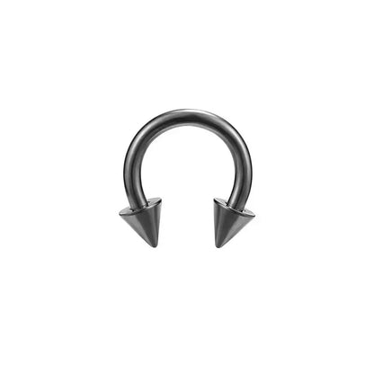 F136 Titane Piercing Pointe Conique Perle Ronde Zircon Hélice Anneaux de Nez Septum Cartilage Labret Boucle d'Oreille Bijoux de Corps Vente en Gros