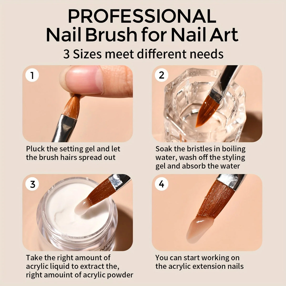 Nail Acrylic Powder and Liquid Monomer Nails Art Decoration For Manicure Set Kit Crystal Nail Glitter 3D Nail Tips Carving Tools