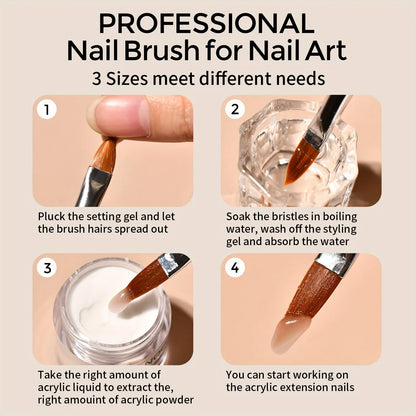 Nail Acrylic Powder and Liquid Monomer Nails Art Decoration For Manicure Set Kit Crystal Nail Glitter 3D Nail Tips Carving Tools