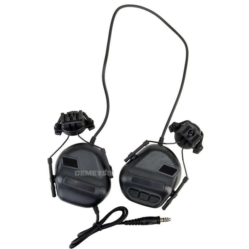 Tactical Headset Without Pickup Noise Reduction Shooting Earphone Hunting CS Communication Intercom Headphone Used with PTT