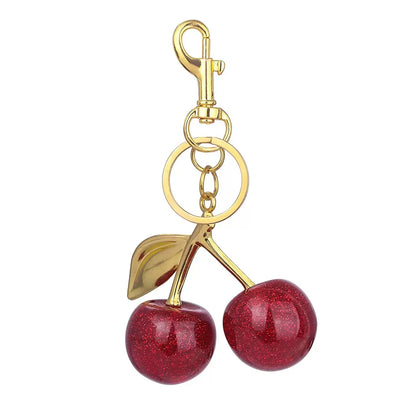 ZAKOL Porte-clés cerise rouge tendance, Fruits d'été, Pendentif cerises, Pour femmes hommes, Bijoux, Sac, Accessoires, Cadeau