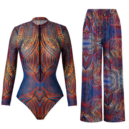 2 Piece Sets Swimwear And Panst Sexy Swimsuit Women Summer Bathing Suit Bikini Set Beach Cover Up Swimming Suit Купальник