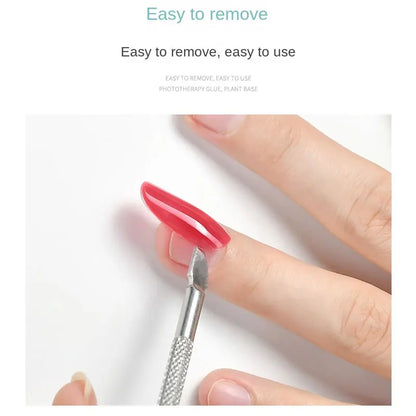 Strong Nail Glue for Acrylic Nail Tips-Fake, Brush On, Quick Dry, Easy Application Durable & Long-Lasting Fast Glue False Nails