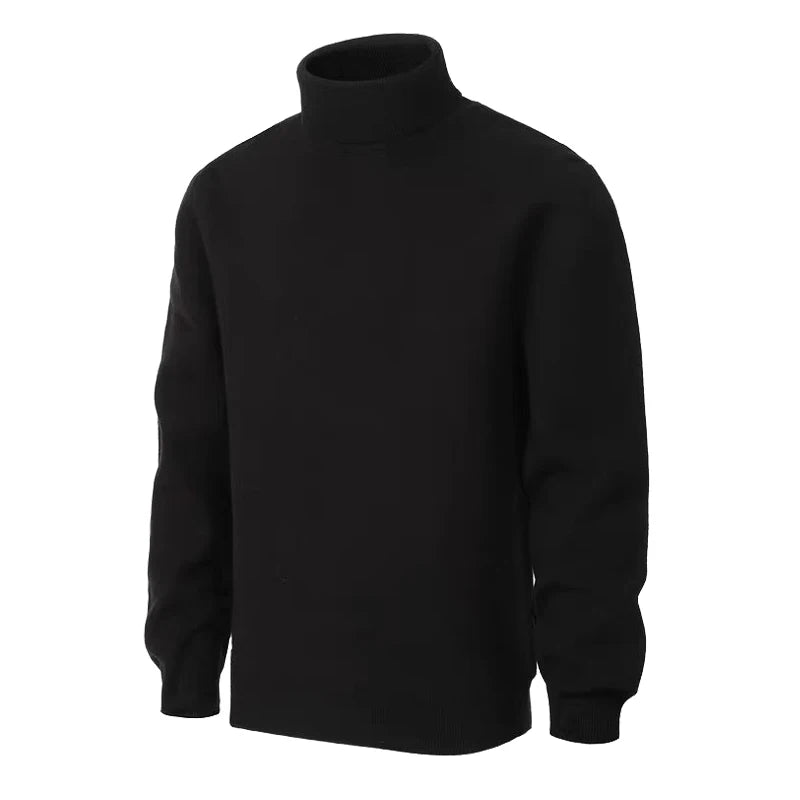 Animal Game Men's Cold Blouse Turtleneck Sweater Luxury Woolen Knitwear Casual Pullover Long Outerwear Solid Warm Streetwear