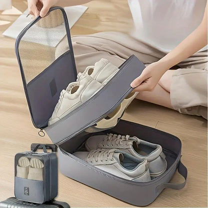 Shoe Bags - Holds 3 Pair of Shoes, Travel Essentials for Flying Carry On Luggage Accessories