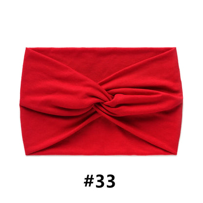 Wide Headbands for Women Large Turban Headwrap Boho Hairband Twisted Head Bands Sport Workout Stretch Non-slip Hair Accessories