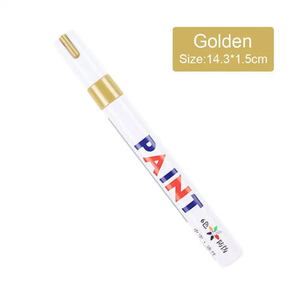 3 Marqueurs Peinture Blancs, Stylos Peinture Étanche à Base d'Huile pour Pneus de Voiture, Séchage Rapide et Permanent