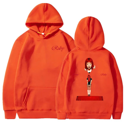 JENNIE Ruby Hoodie 2025 Nouvel Album Mode Homme/Femme Sweat-shirts à Capuche Harajuku Esthétique Hiver Vêtements Polaire Pull Vintage