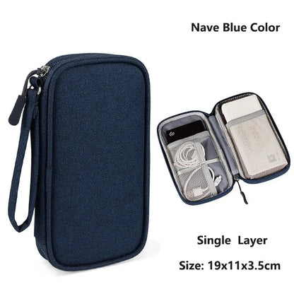 Sac de rangement étanche Organisateur numérique électronique Portable USB Produit numérique Chargeur Prise Sac de rangement Organisateur de câbles de voyage