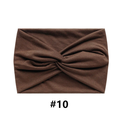 Wide Headbands for Women Large Turban Headwrap Boho Hairband Twisted Head Bands Sport Workout Stretch Non-slip Hair Accessories