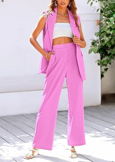 Customized Women's 2 Piece Outfits Sleeveless Suit Vest Womenzara woman 2025 new collection ropa mujer traf