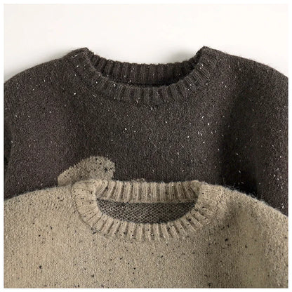 Winter New Children Casual Sweater Fashion Kids Girls Colorful Point Alpaca Wool Sweater Baby Boys Knitted Pullover Tops