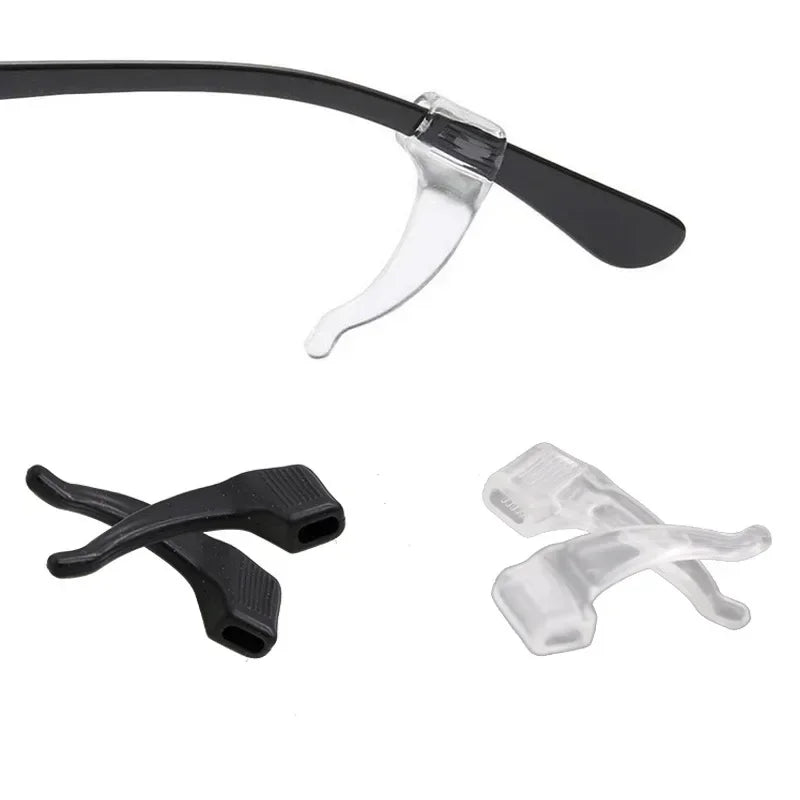 2/40pcs Silicone Ear Hook Anti-slip Glasses Leg Ear Sleeve Bracket Fastener Sunglasses Accessories Grip Anti-fall Eyewear Holder
