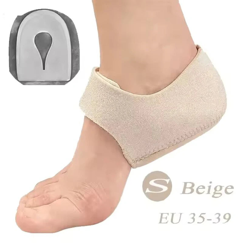 Plantar Fasciitis Heel Spur Foot Support With U-Shaped Silicone Gel Heel Cups for Heel Pain Relief Insoles for Man Woman Walking