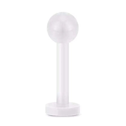 16G Bioflex Acrylic Curved Barbell Horseshoe Lip Eyebrow Rings Piercing Retainer Plastic Flexible Nose Septum Belly Piercing