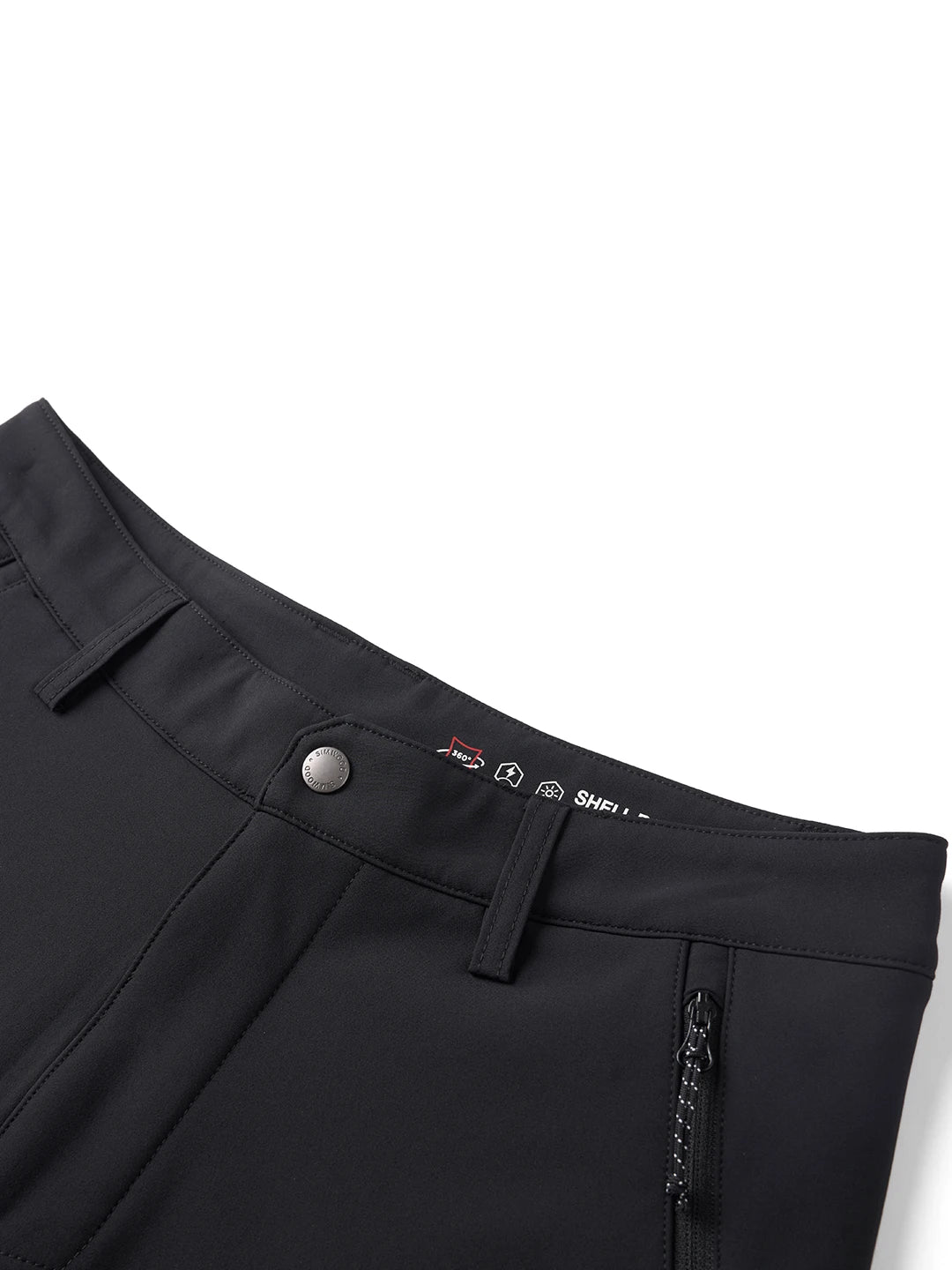 SIMWOOD 2026 Autumn New Loose Straight Soft Shell 300gsm Warm Fleece Lined Pants Casual Plus Size Outdoor Trousers
