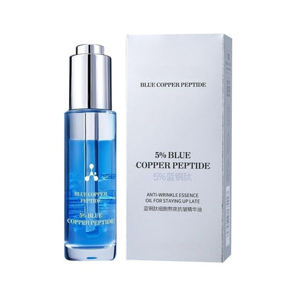 5% Blue Copper Peptide Serum For Face Anti Wrinkles Aging Facial Lifting & Moisturizing Brighten Skin Tone Skin Cosmetics
