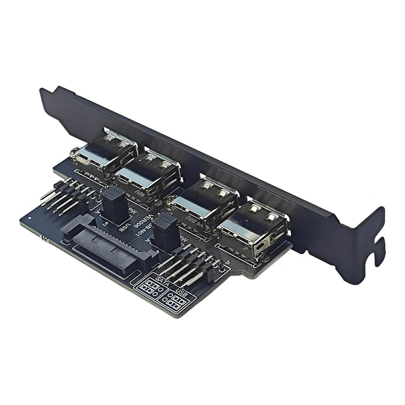 NEW Motherboard 9Pin to 4 Ports USB2.0 Baffle Adapter 30cm Cable USB 2.0 Back Panel Expansion Bracket for Desktop Computer Black