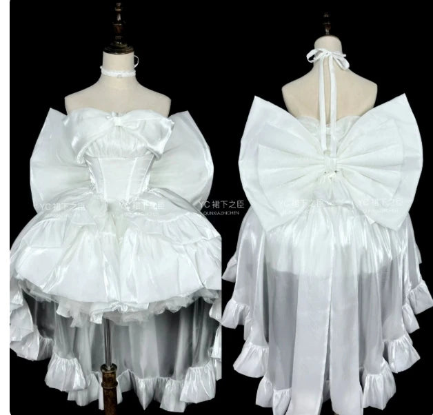 Robe bustier rose fée de style français pour femmes, collection printemps-été 2025, style Lolita, grande nœud, princesse, bouffante, courte, pour soirée et cocktail