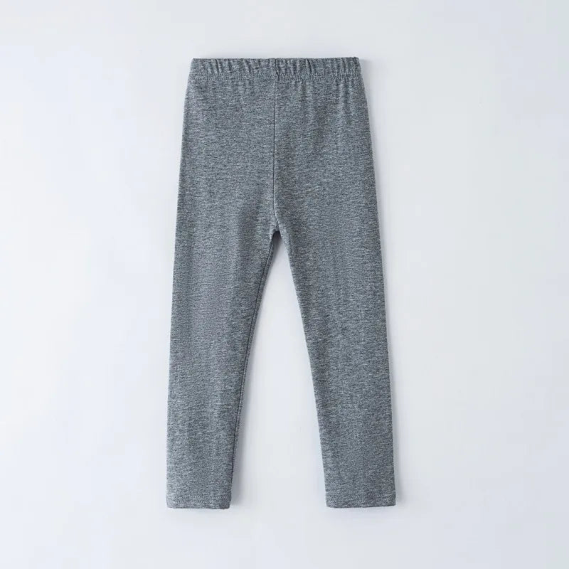 Leggings fille pour le printemps et l'été, adaptés pour être portés à l'extérieur. Ce sont des pantalons longs, minces et ajustés pour enfants.