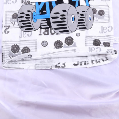 Summer Boys' Short Sleeved Suit Cartoon Car Printing Cotton Short Sleeved Top +Shorts 2pcs Set Children Boy Kids Pyjamas Suit