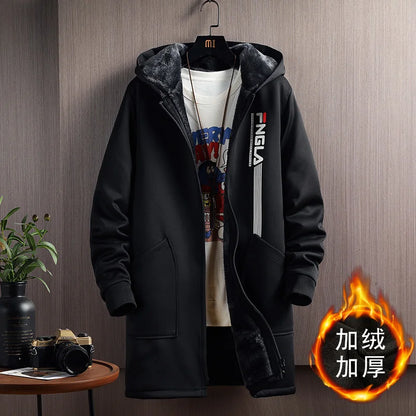 2025 new style Winter jacket men Fashion Trend thicken Coats Men's Casual Loose style Thicken Warm Trench Coat male size M-5XL