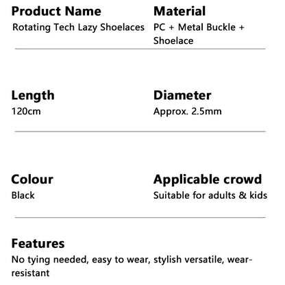Rotating Button Shoe Bucklechildren Adult Sports Lazy People No Need Tie Steel Wire Spinning Buckle Shoelaces Sports Buckle