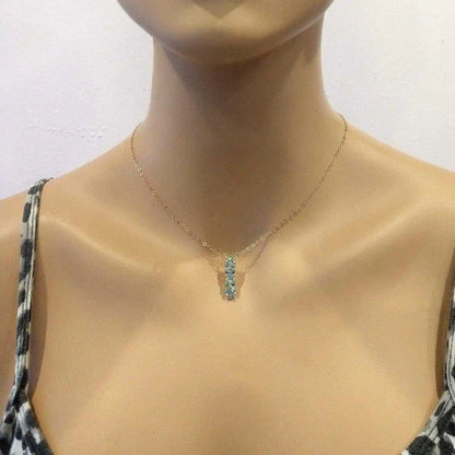 Collier de bonbons de roche en cristal super étincelant miniature