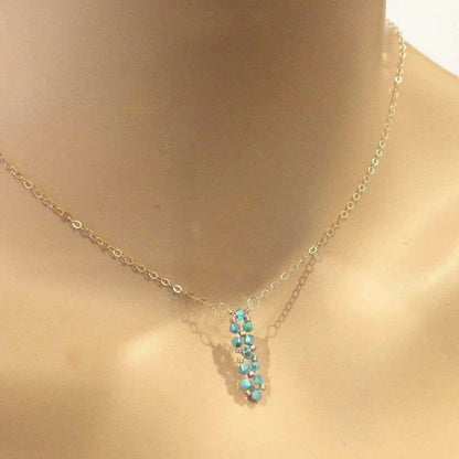 Collier de bonbons de roche en cristal super étincelant miniature